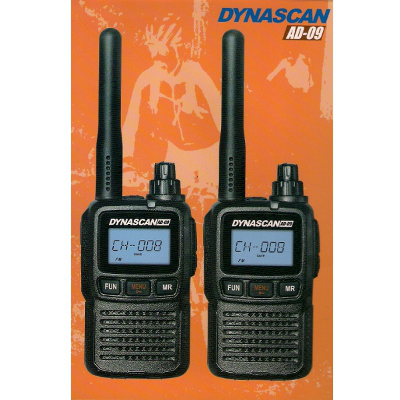 Foto Dynascan AD-09 pareja de walkies (no necesita licencia) incluye pinganillos