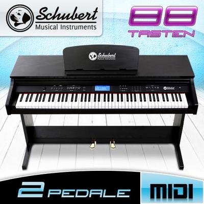 Foto E- Piano Schubert Subi88p2 Electrico 88 Digital Teclas Midi 2 Pedales Nuevo