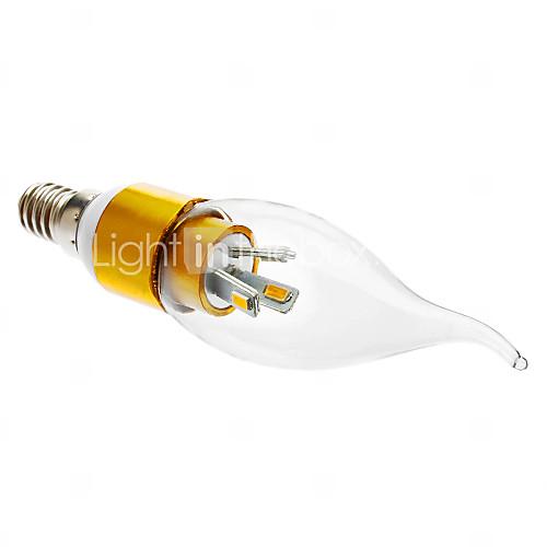 Foto E14 3W 6x5630LED 240 270LM 3000-3500K Warm White Candle Light Style Lamp Bulb (AC 85-260V)