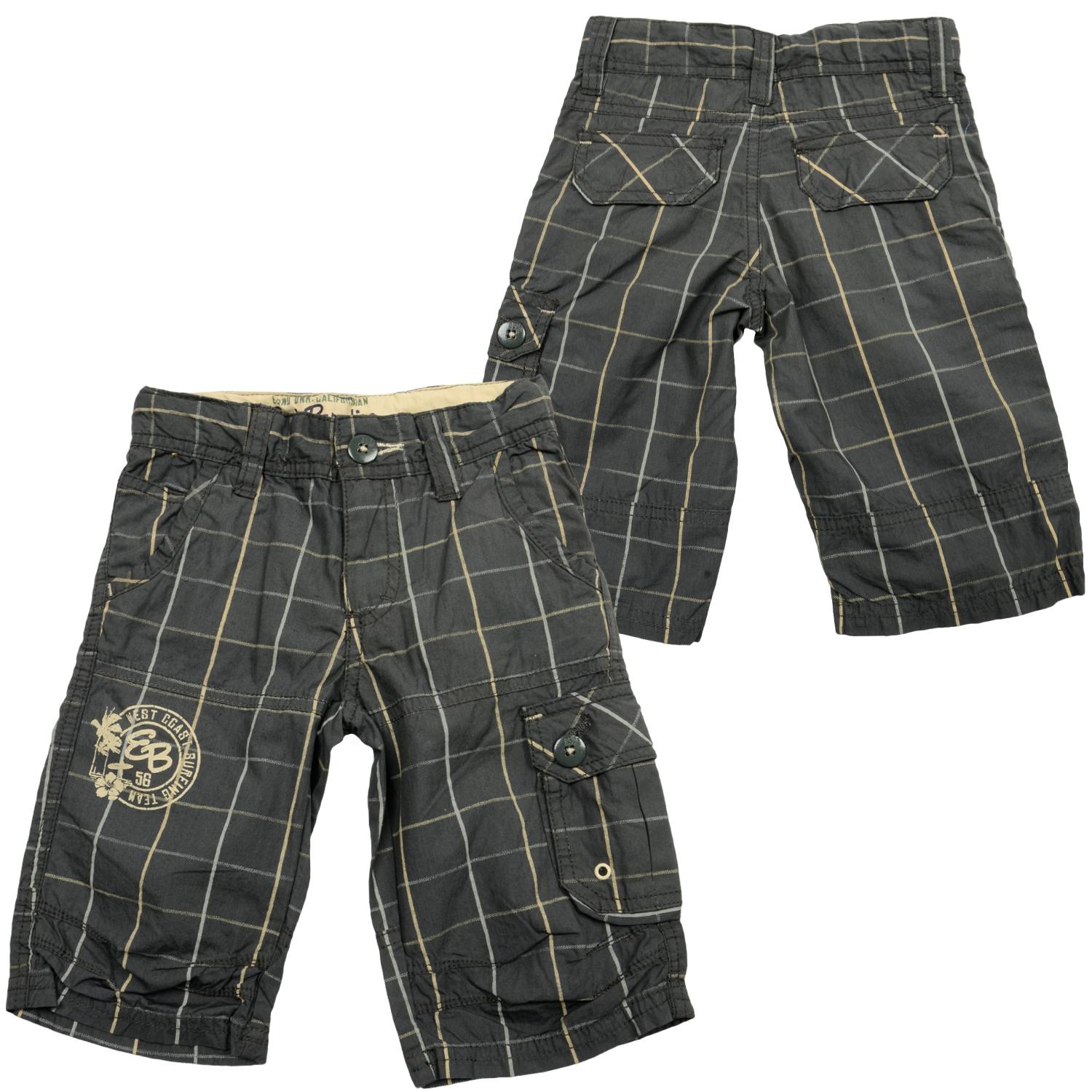 Foto Earthbound Boys Waistband Bermuda Pantalones Cortos Gris Oscuro