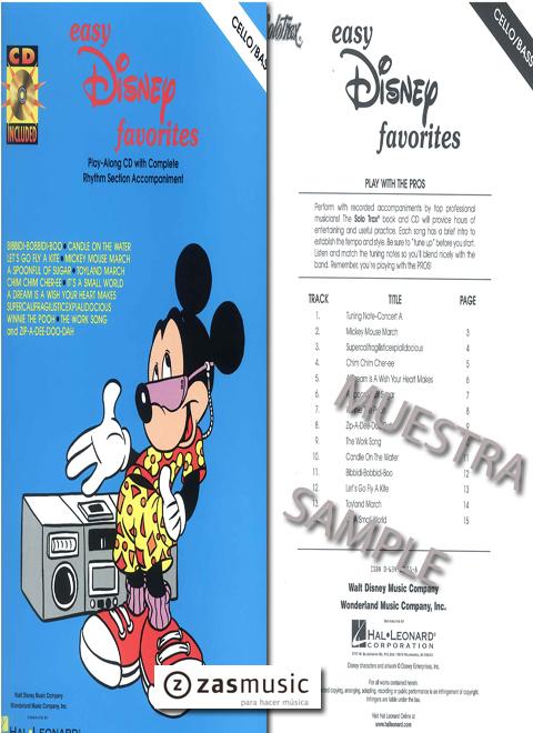 Foto easy disney favorites. play-along cd with complete rhythm se