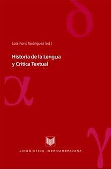 Foto Ebook: Historia De La Lengua Y Crítica Textual.