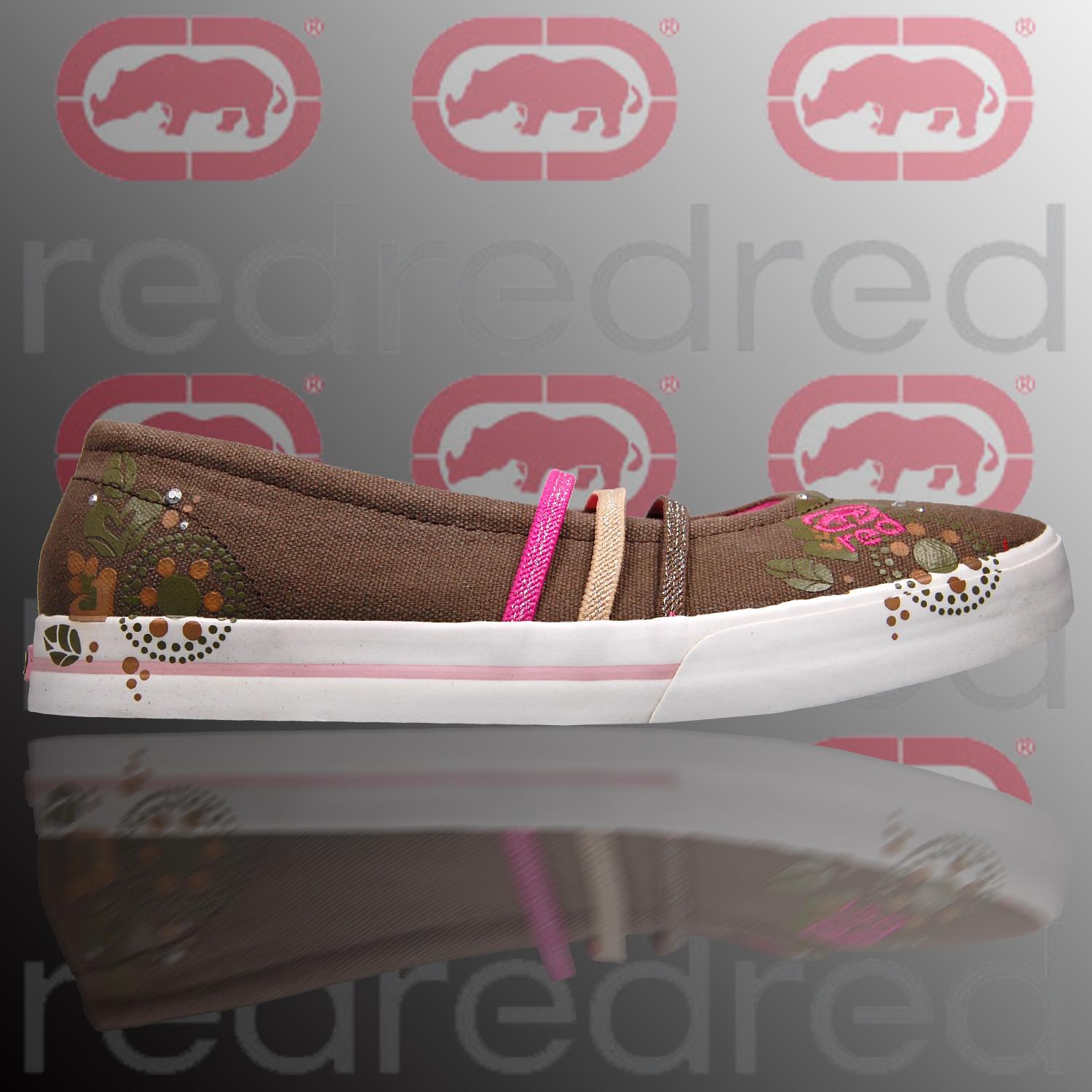 Foto Ecko Red Stratify-trapeze Bailarinas Marrón Oscuro Blanco