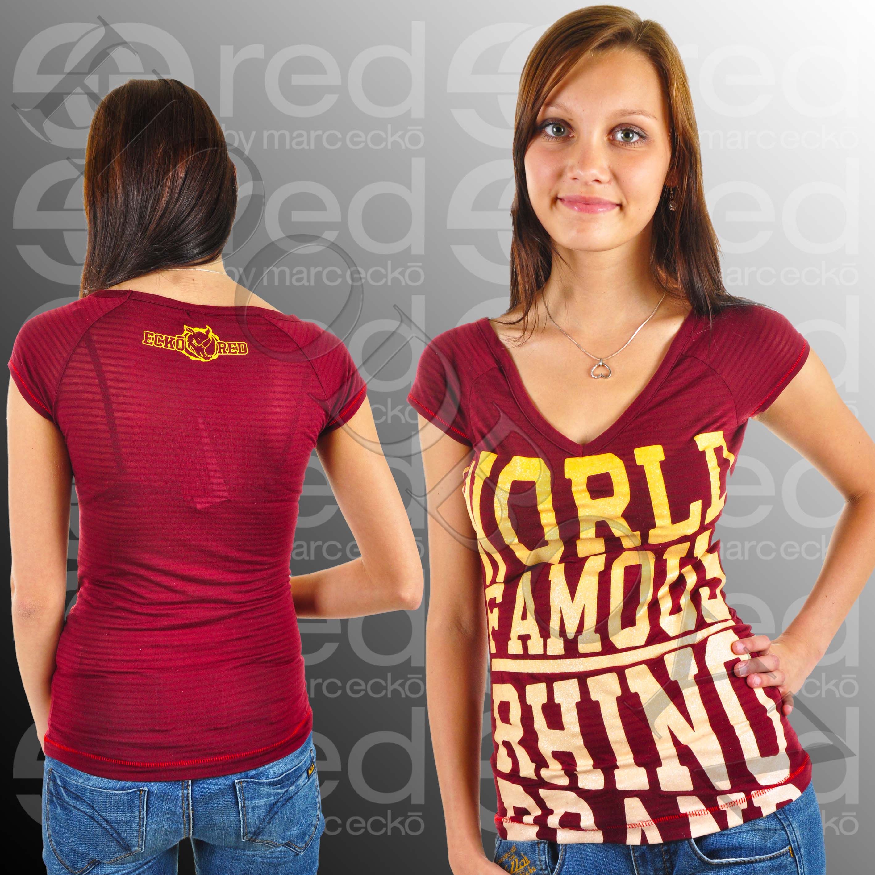 Foto Ecko Red World Famous T-shirt Oscuro