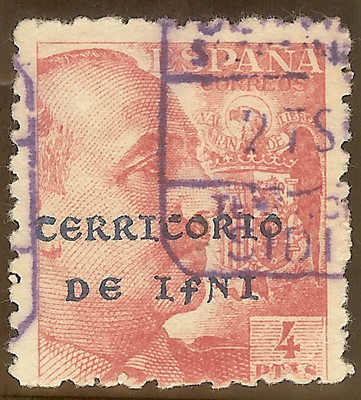 Foto Edifil. Ifni. Sellos De España De 1940. Nº 14. Usado. Bonito (3).
