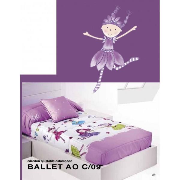 Foto Edredón ajustable infantil estampado Ballet