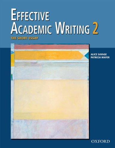 Foto Effective ac wr 2: short essay: Short Essay v. 2 (Effective Academic Writing)