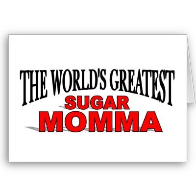 Foto El azúcar más grande Momma del mundo Tarjeton