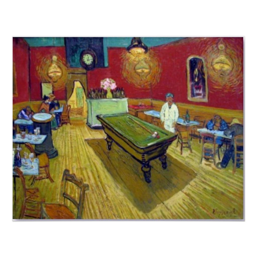 Foto El café de la noche de Vincent van Gogh Poster