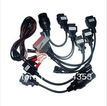 Foto el coche de la alta calidad conecta los cables para el prog auto de cdp+