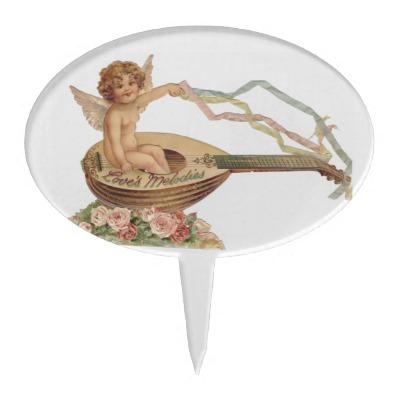 Foto El Cupid de la tarjeta del día de San Valentín del Figuras De Tarta