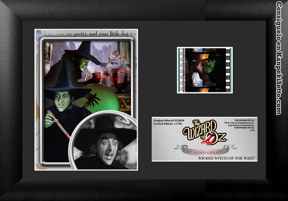 Foto El Mago De Oz Recortes De Carrete En Caja De Madera 75th Anniversary Wicked Witch Of The West