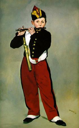 Foto El Pífano de Manet, The Fifer, cuadro de niño militar