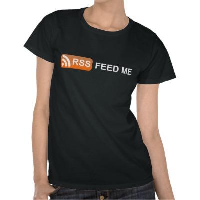 Foto El RSS me alimenta la camiseta de la diversión