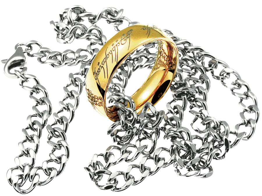 Foto El señor de los anillos: El Anillo Único - Colgante en cadena, Grabado