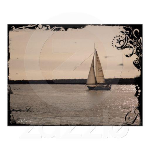 Foto El velero del vintage dirigió hacia fuera al mar -
