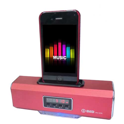 Foto Elco dock ipod iphone pd1078 con radio .entrada usb y msd
