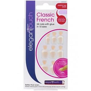 Foto Elegant touch classic french nails - american bare