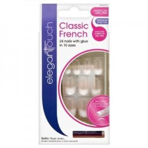 Foto Elegant touch classic french nails - american girl pink