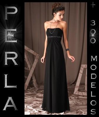 Foto Elegante Vestido Largo Negro De Gala Talla L - Vestidos Fiesta Y Noche Y7010l