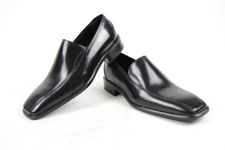 Foto elegante zapato de piel negro