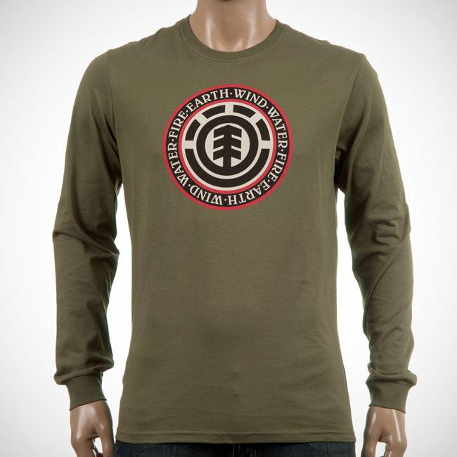 Foto Element 20 Years Longsleeve Tee Army Green