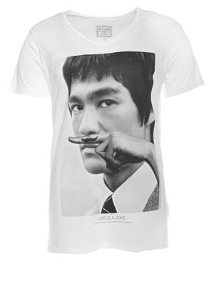 Foto Eleven Paris Bruce Lee M T-Shirt White XL - Camiseta