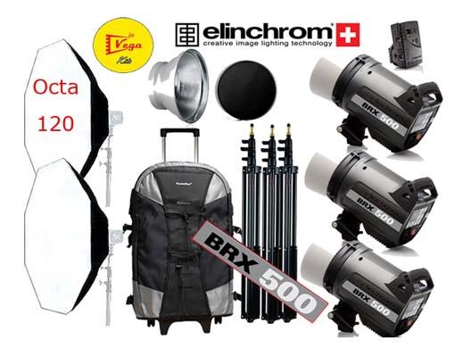 Foto Elinchrom kit BRX 500 Triple Pro