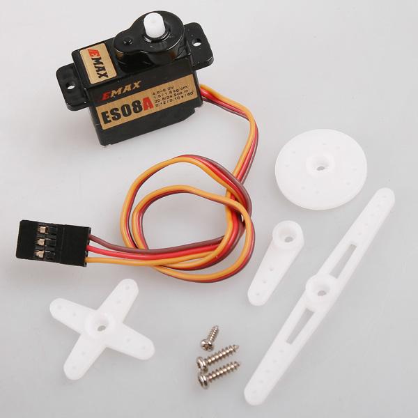 Foto Emax High Sensitive Mini Sub Micro Servo ES08A 8g ES08 for RC Heli