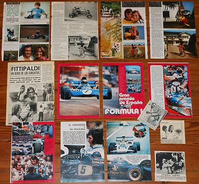 Foto Emerson Fittipaldi Spanish Clippings 1970s 36 Photos Candid Rare Formula One 1