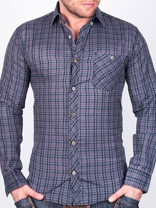 Foto Emilio Bruni Camisa a Cuadros - Gris - L