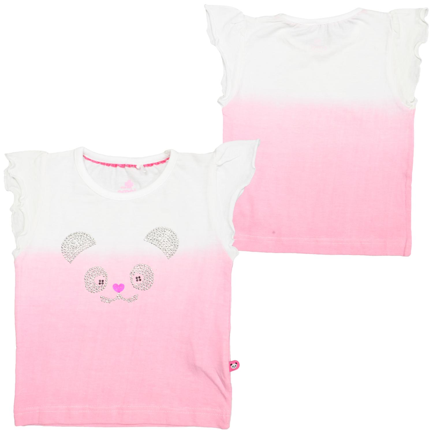 Foto Emoi Girls Capsleeves T-shirt Blanco Rosa