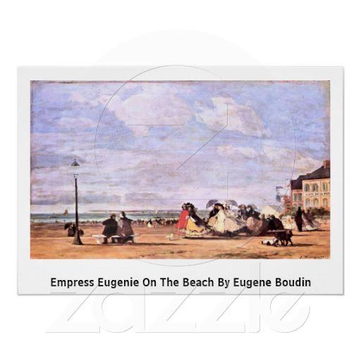 Foto Emperatriz Eugenie en la playa de Eugene Boudin Impresiones