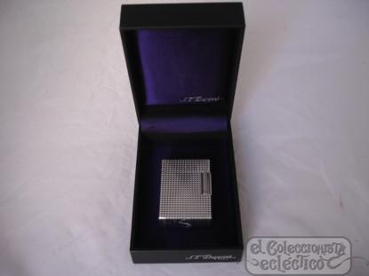 Foto Encendedor s.t. dupont. bañado en plata. francia. estuche. años 90