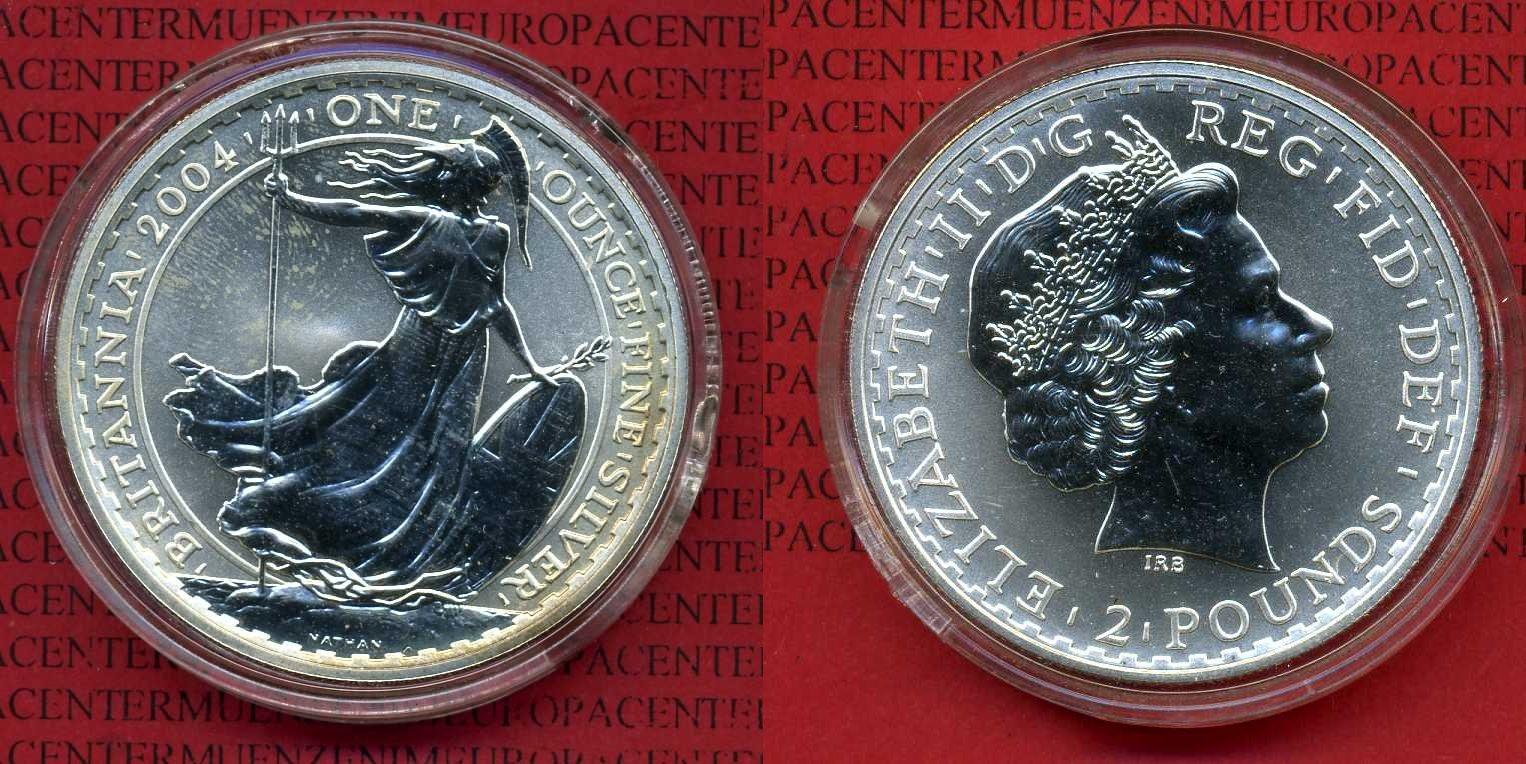 Foto England Großbritannien Uk 2 Pfund, Pounds Britannia 2004