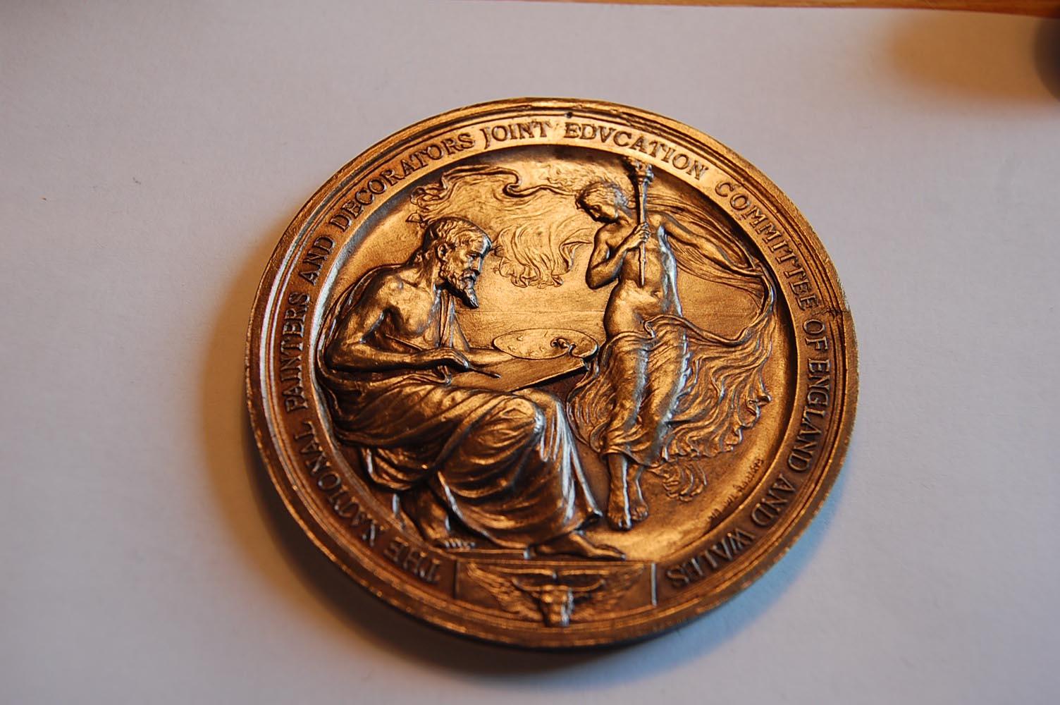 Foto England / Wales Medaille ca 1920 ohne