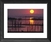 Foto Enmarca 51x41cm imprimir of Atardecer en Lago Kariba