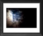 Foto Enmarcado 25x20cm imprimir of Eclipse total de sol, fase Media Luna