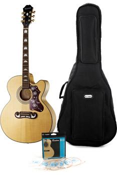 Foto Epiphone EJ-200SCE NT Bundle