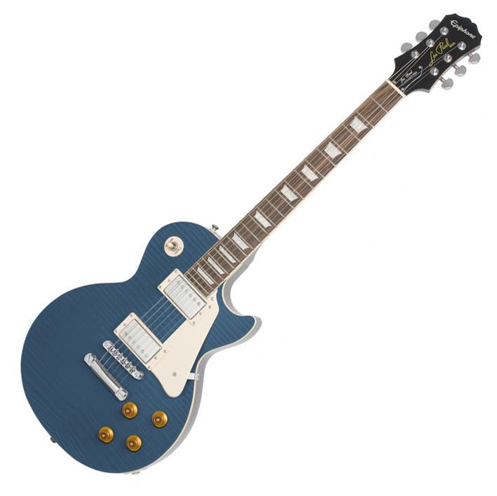 Foto Epiphone Les Paul Standard Plustop Pro Trans Blue Guitarra Eléctrica