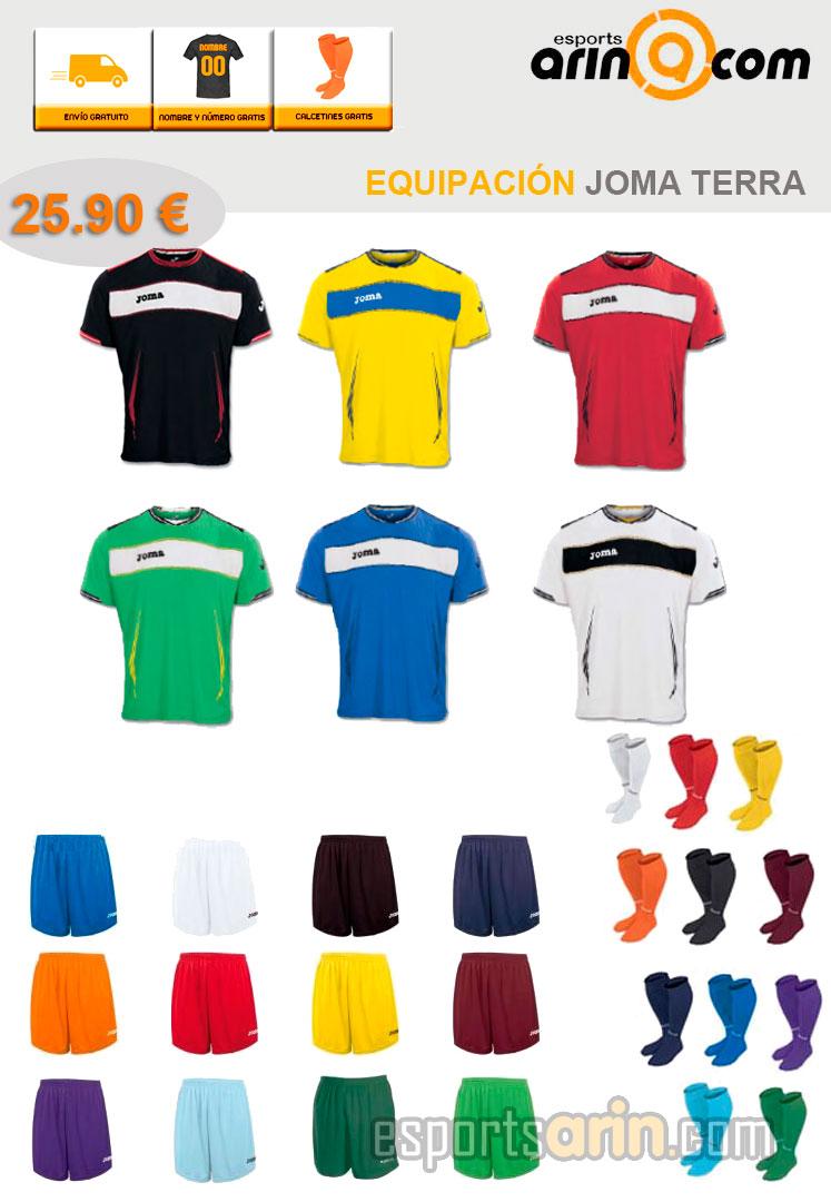 Foto Equipación Joma Terra. Regalo envío y nombre + número. - Envio 24h