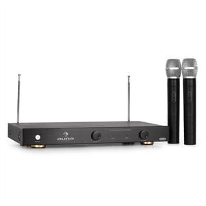 Foto Equipo de microfonía inalámbrico Auna 3-B - 2 micros,negro