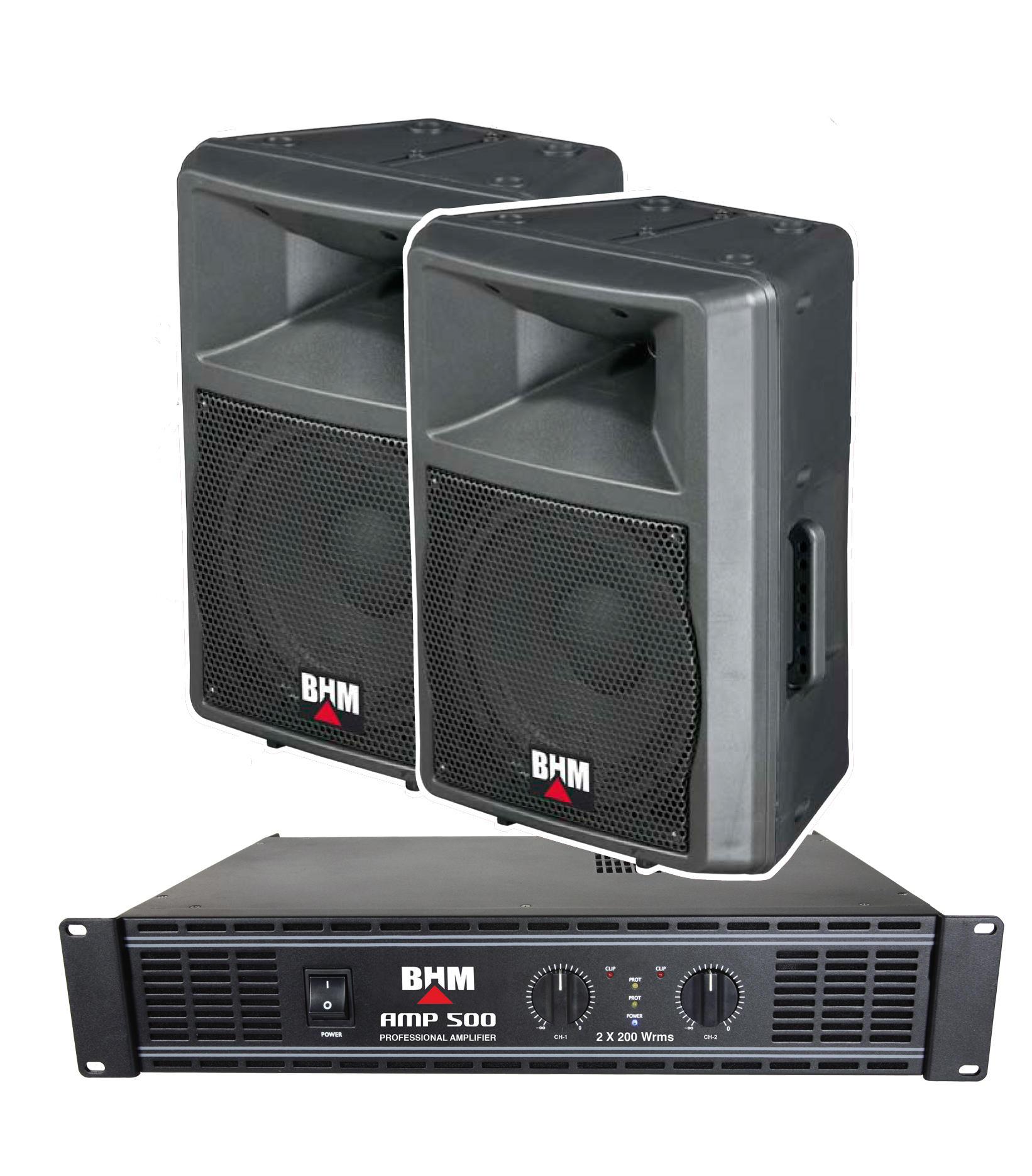 Foto equipo de sonido bhm kit-110 300w rms
