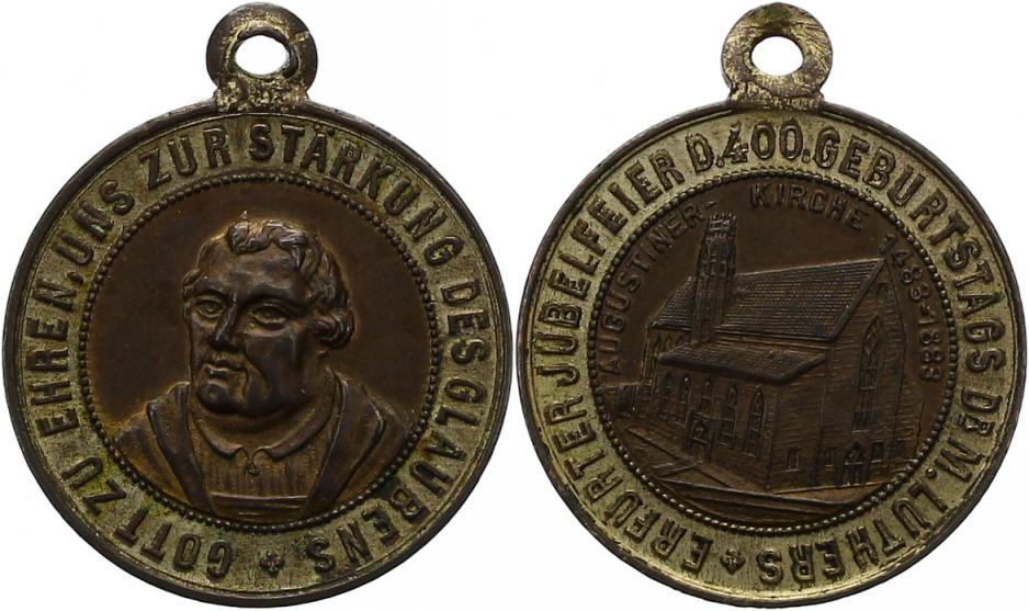 Foto Erfurt-Stadt Bronzemedaille 1883