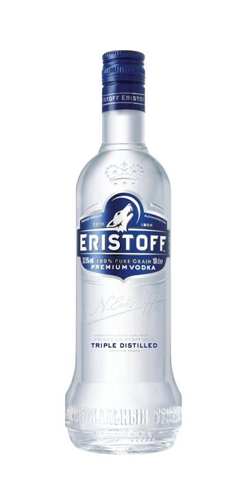 Foto Eristoff Vodka 1,0 Liter 37,5%vol. (13.90 EUR/L)