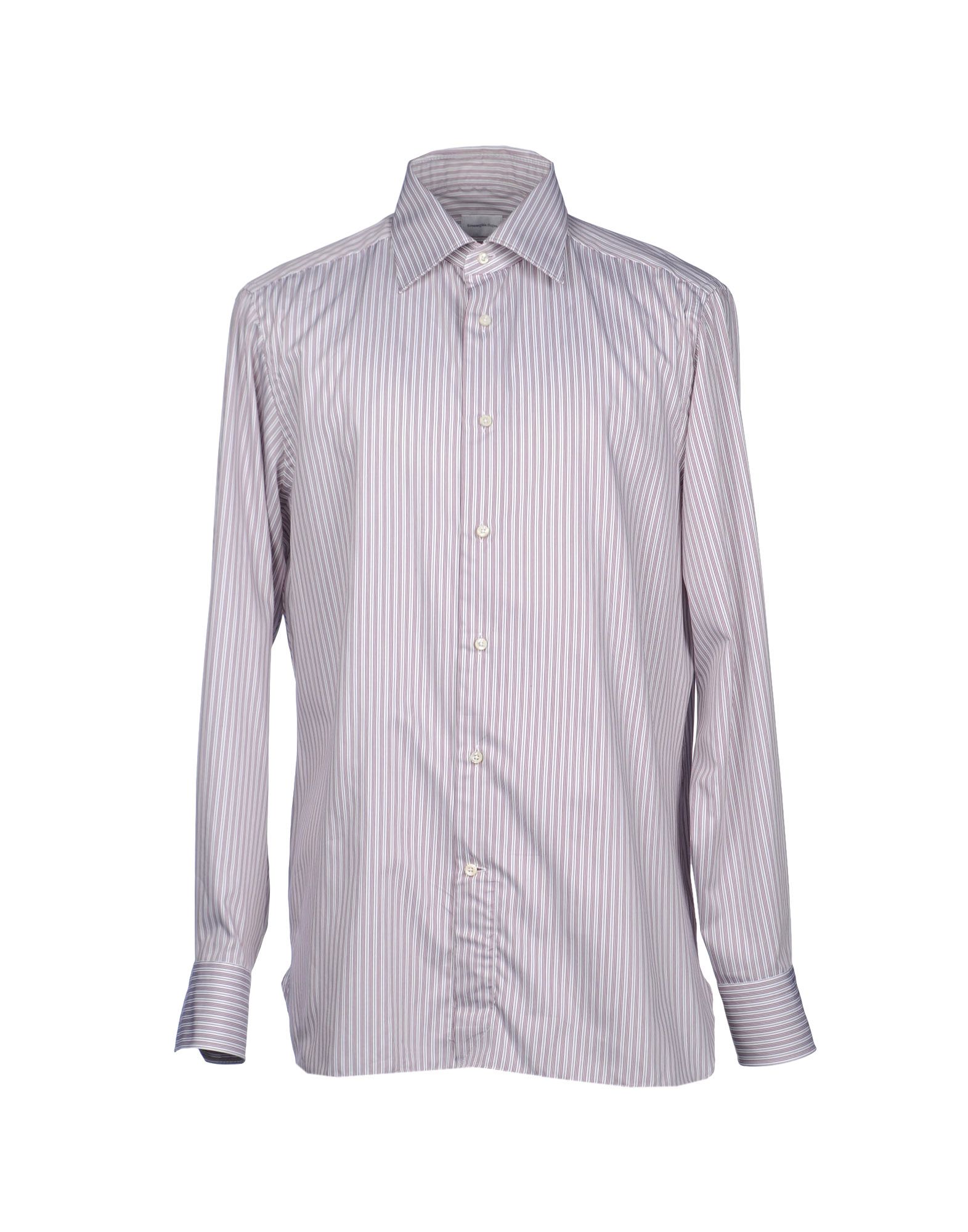 Foto ermenegildo zegna camisas de manga larga Hombre Burdeos