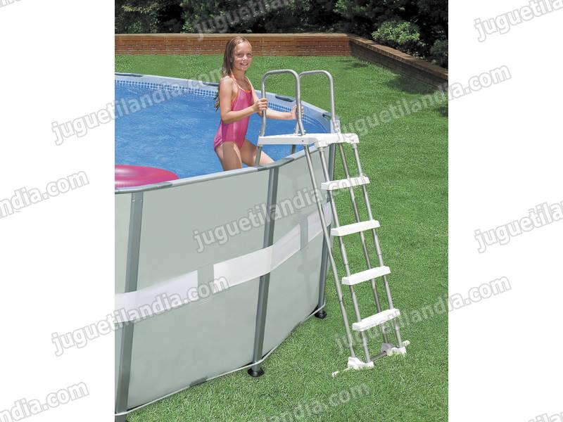 Foto Escalera de 122-132 cm. para piscinas. intex 58971