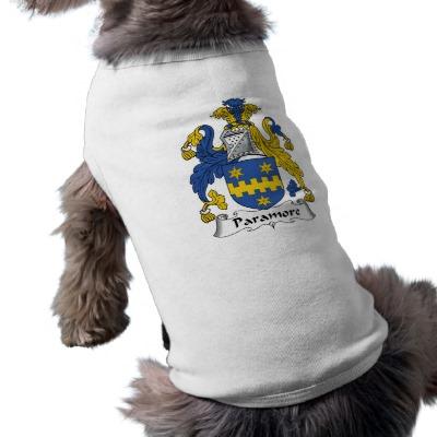 Foto Escudo de la familia de Paramore Camisetas De Perrito