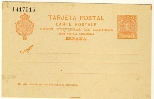 Foto ESPAÑA SPAIN 1902 ENTERO POSTAL 42 1902