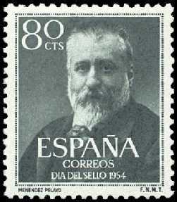Foto España 1954 1142 Menéndez Y Pelayo 1v.